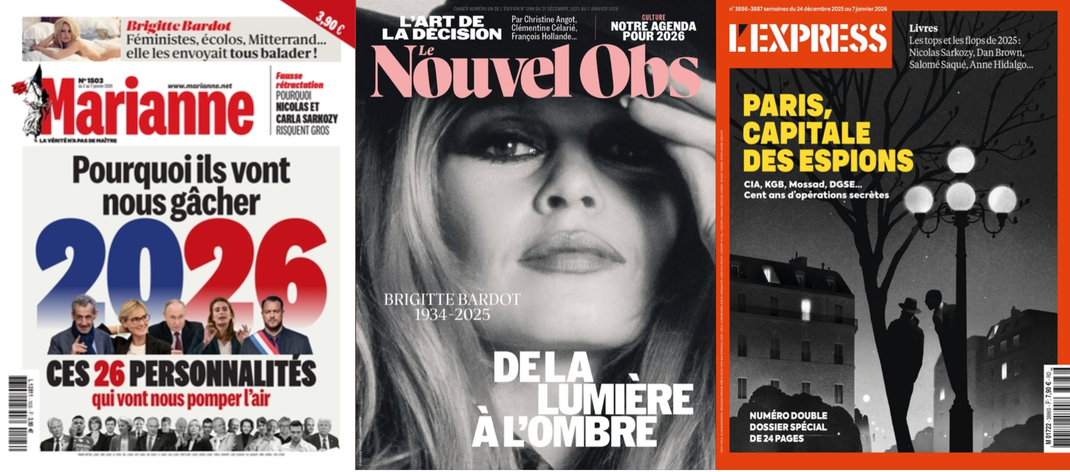 À la Une de vos hebdos cette semaine