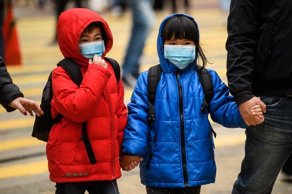 enfants Chine covid-19 masque AFP