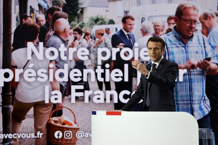 Emmanuel Macron campagne électorale AFP