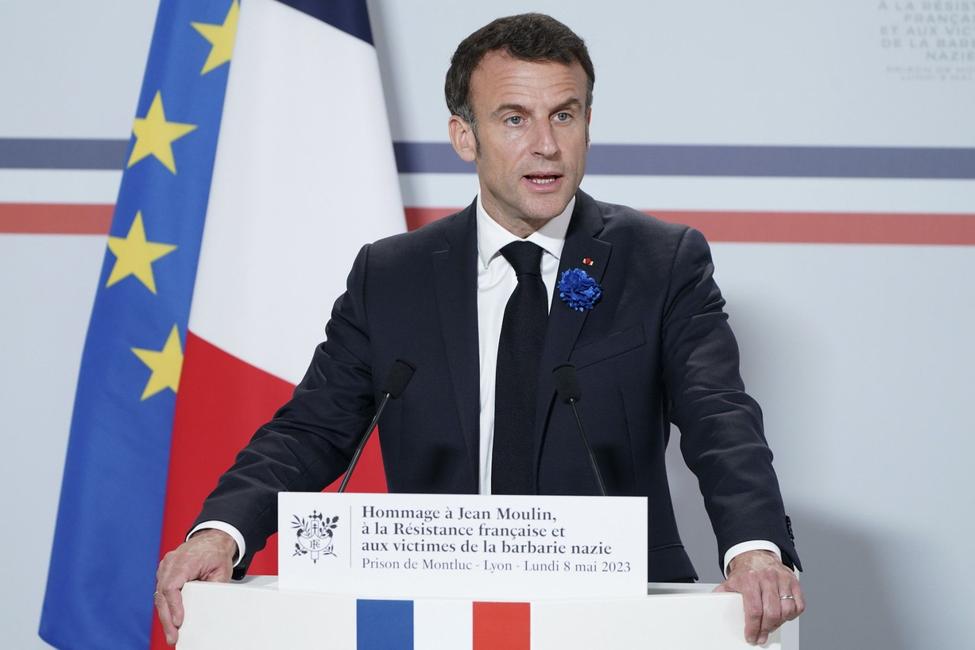 Emmanuel Macron Jean Moulin AFP