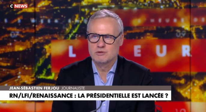 Jean-Sébastien Ferjou, sur le plateau de CNews.