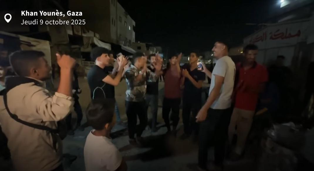 «Des moments historiques» : les images des scènes de liesse en Israël et à Gaza après l’annonce de l’accord de cessez-le-feu