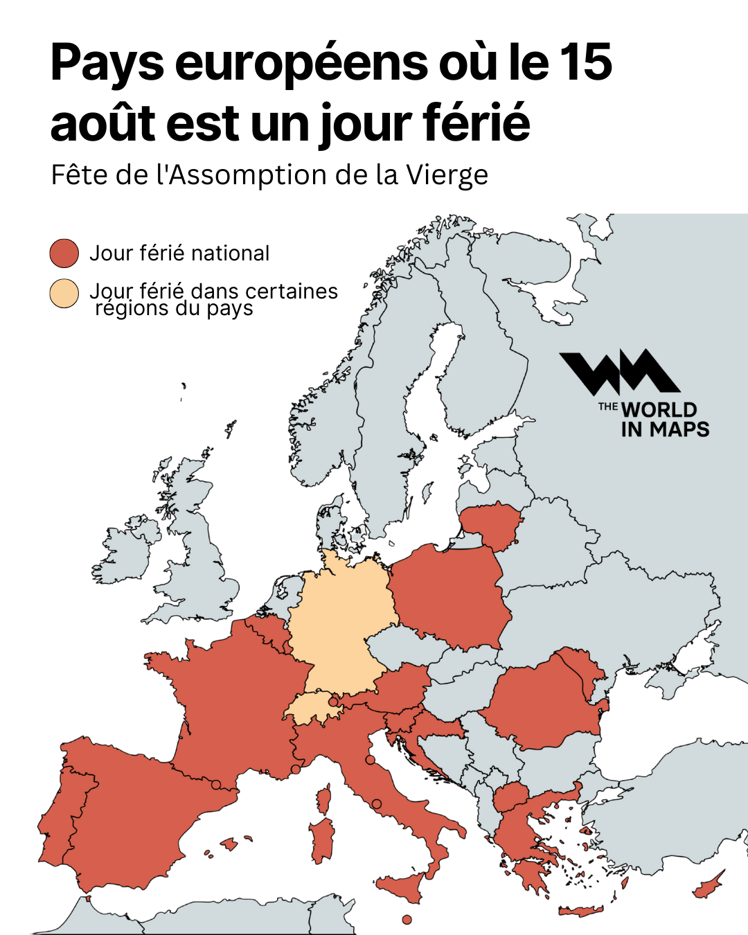Ces pays européens où le 15 août est un jour férié 