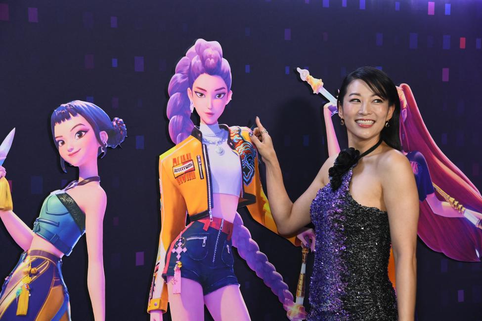 Arden Cho participe à la projection spéciale de KPop Demon Hunters de Netflix au Netflix Tudum Theatre le 16 juin 2025 à Los Angeles, Californie.