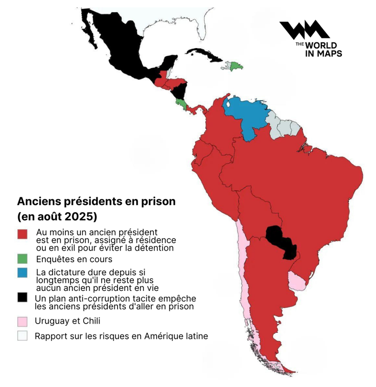 Les anciens présidents en prison en Amérique Latine