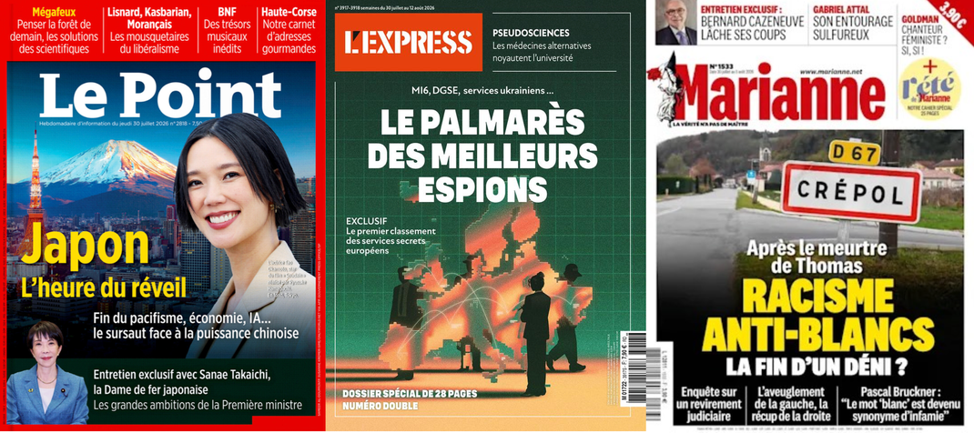 À la Une de vos hebdos cette semaine