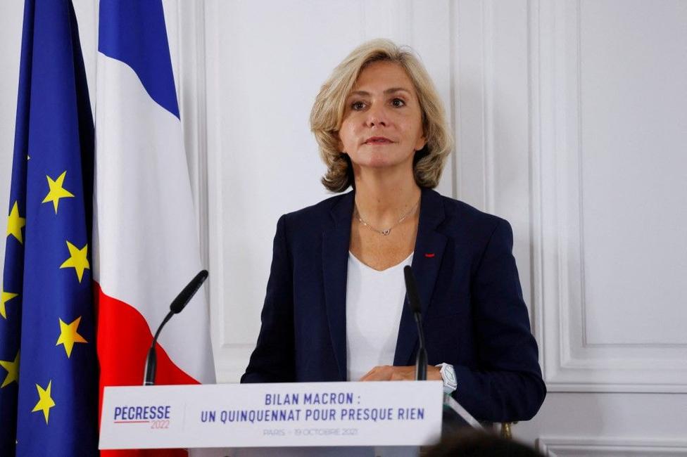 Valérie Pécresse conférence Emmanuel Macron AFP