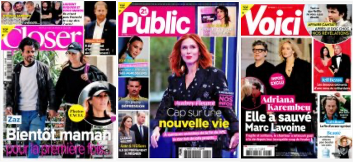 Unes des hebdos People