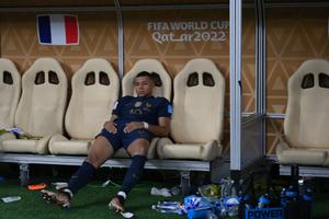 Kylian Mbappé après la défaite de l'équipe de France en finale de la Coupe du monde.