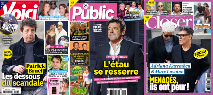 "Voici", "Public" et "Closer".