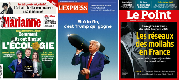 Marianne, L'Express et Le Point.