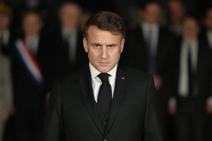 Emmanuel Macron à Paris, le 27 janvier 2025