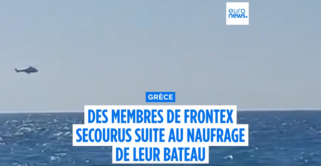 Un navire de l'agence Frontex a fait naufrage au large de Lesbos : son équipage est sain et sauf