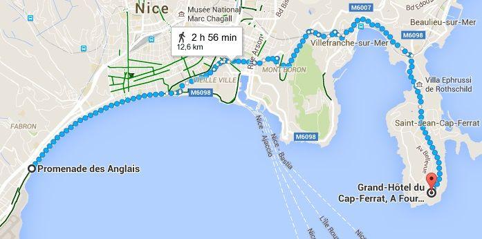 Le Grand Hôtel est situé à moins de 10 km à vol d'oiseau de la promenade des Anglais à Nice.