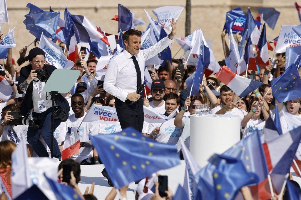 Emmanuel Macron Marseille 2022 AFP