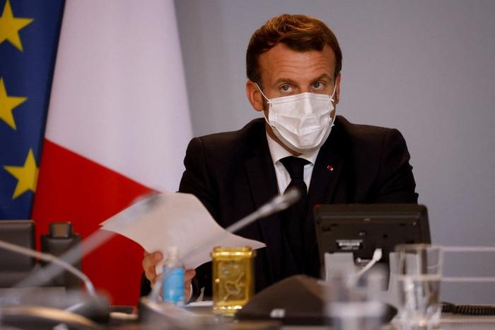 Emmanuel Macron Elysée Covid-19 AFP