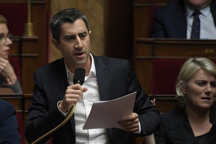 Le député François Ruffin lors d'une prise de parole à l'Assemblée nationale.