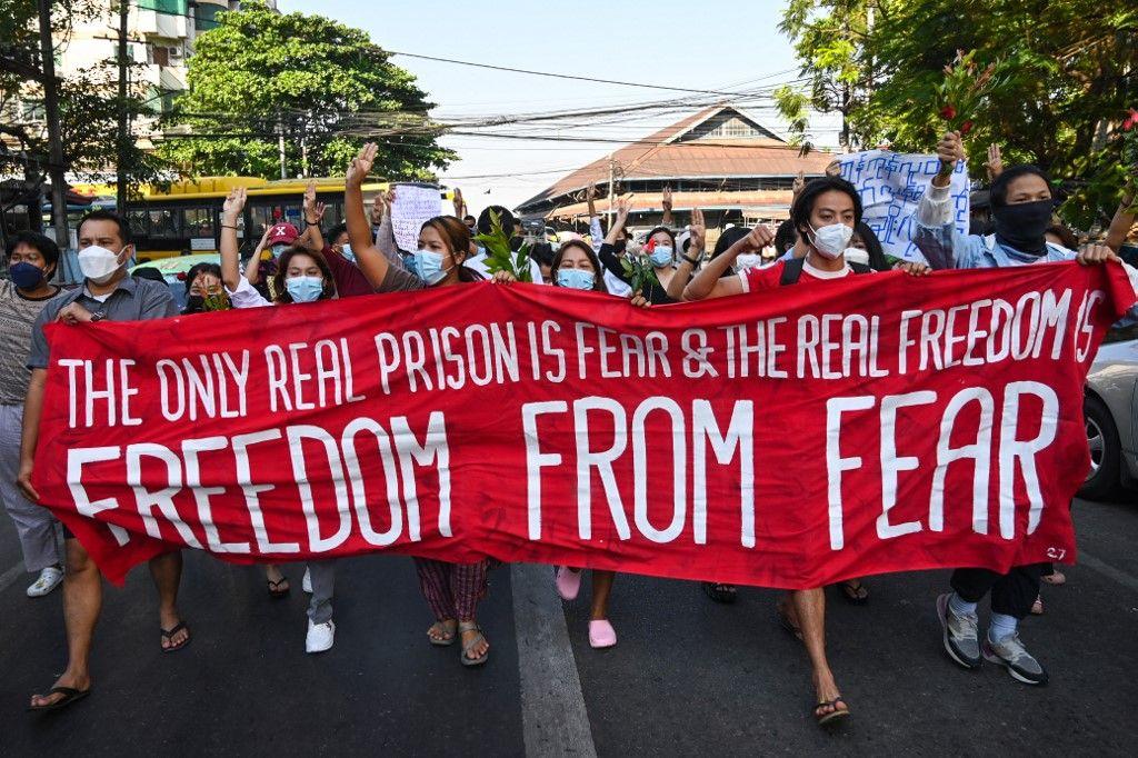 Birmanie manifestation AFP