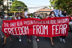 Birmanie manifestation AFP