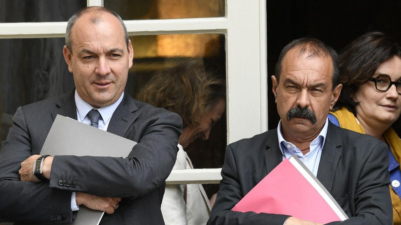 Laurent Berger Philippe Martinez AFP