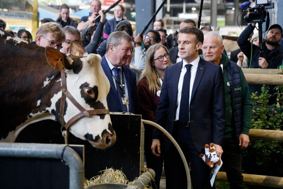 Emmanuel Macron salon de l'agriculture AFP