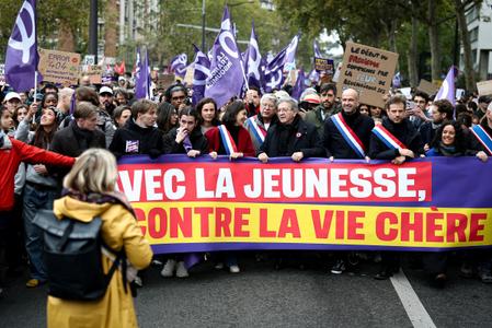 Le parti La France Insoumise, lors d’une manifestation à Paris, le 24 octobre 2026.