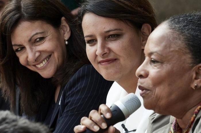 Anne Hidalgo Christiane Taubira AFP