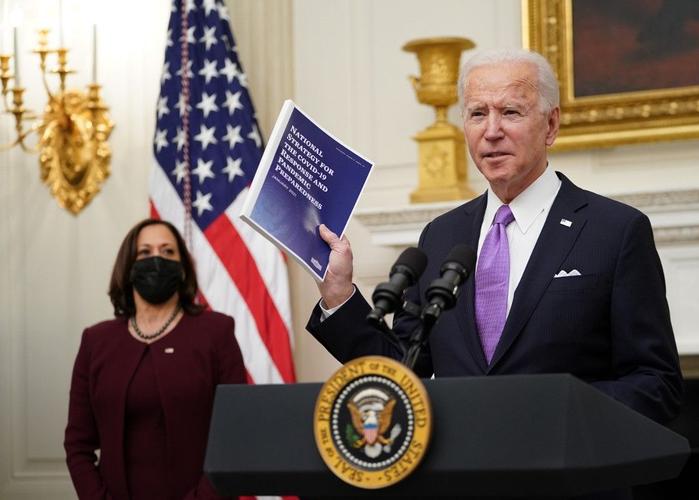 Joe Biden Kamala Harris Covid-19 AFP