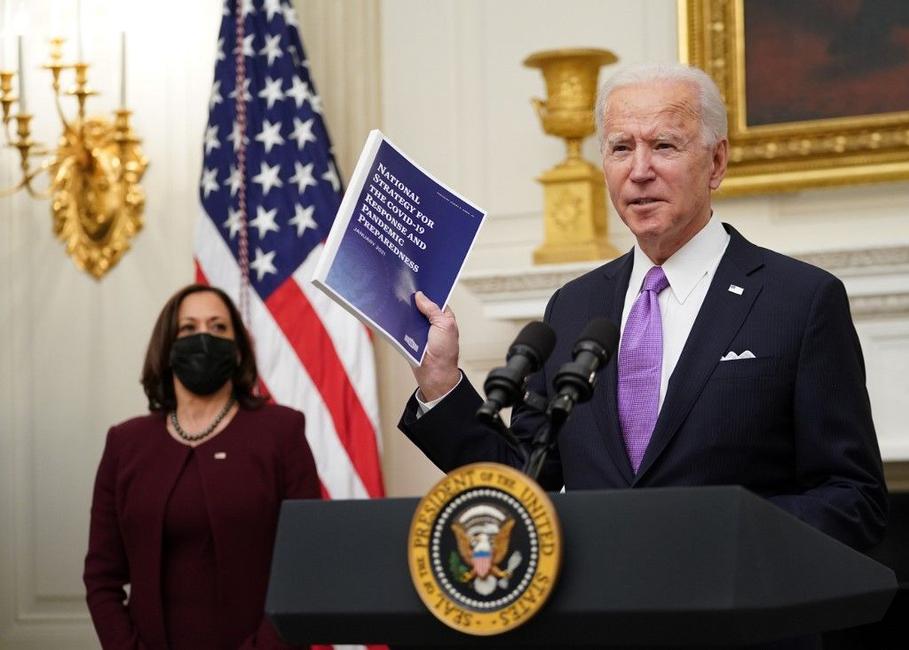 Joe Biden Kamala Harris Covid-19 AFP