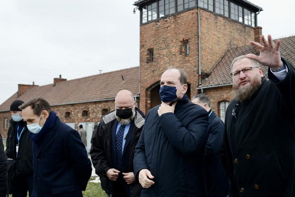 Jean Castex Auschwitz AFP