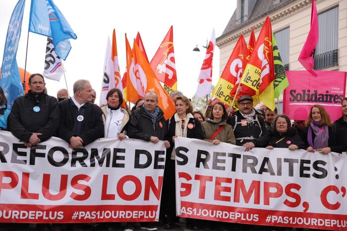 Laurent Berger Sophie Binet AFP