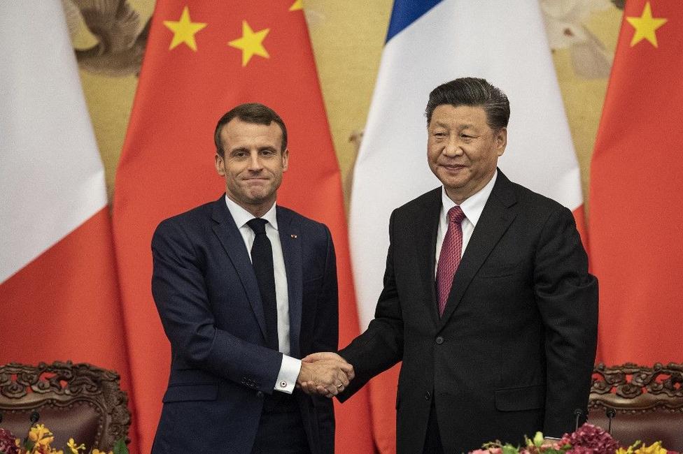 Emmanuel Macron Xi JiNping AFP