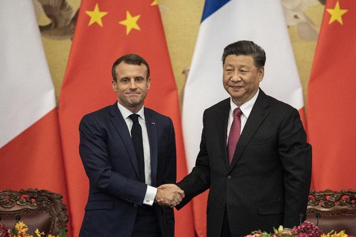 Emmanuel Macron Xi JiNping AFP
