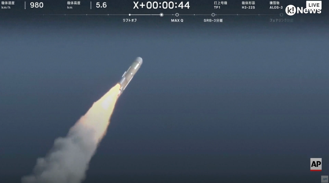 Décollage fusée H3 Japon