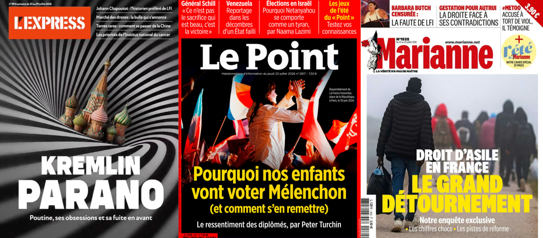 À la Une de vos hebdos cette semaine