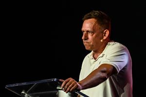 Cofondateur de PayPal, Palantir Technologies et Founders Fund, Peter Thiel s'exprime lors de la conférence Bitcoin 2022 au Miami Beach Convention Center à Miami Beach, en Floride, le 7 avril 2022.