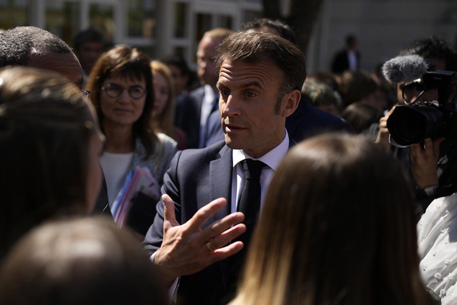 Emmanuel Macron portrait AFP