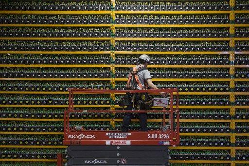 ferme minage bitcoin - AFP