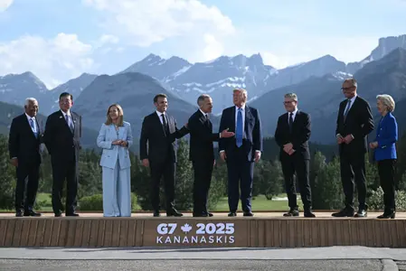 Les pays du G7 réunis au Canada en présence du président américain pour un sommet en plein conflit entre l’Iran et Israël, en 2025.