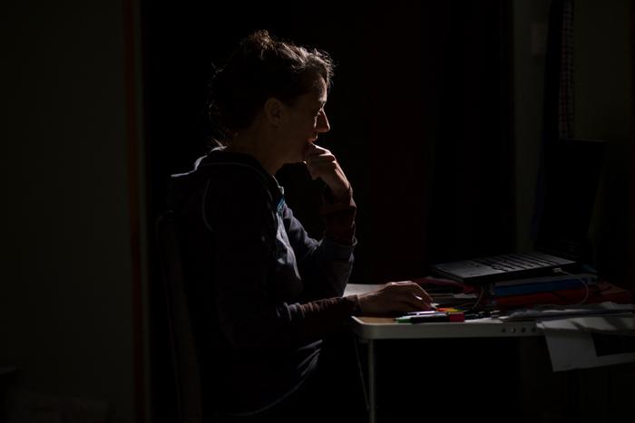 Une personne en télétravail. (Image d'illustration)