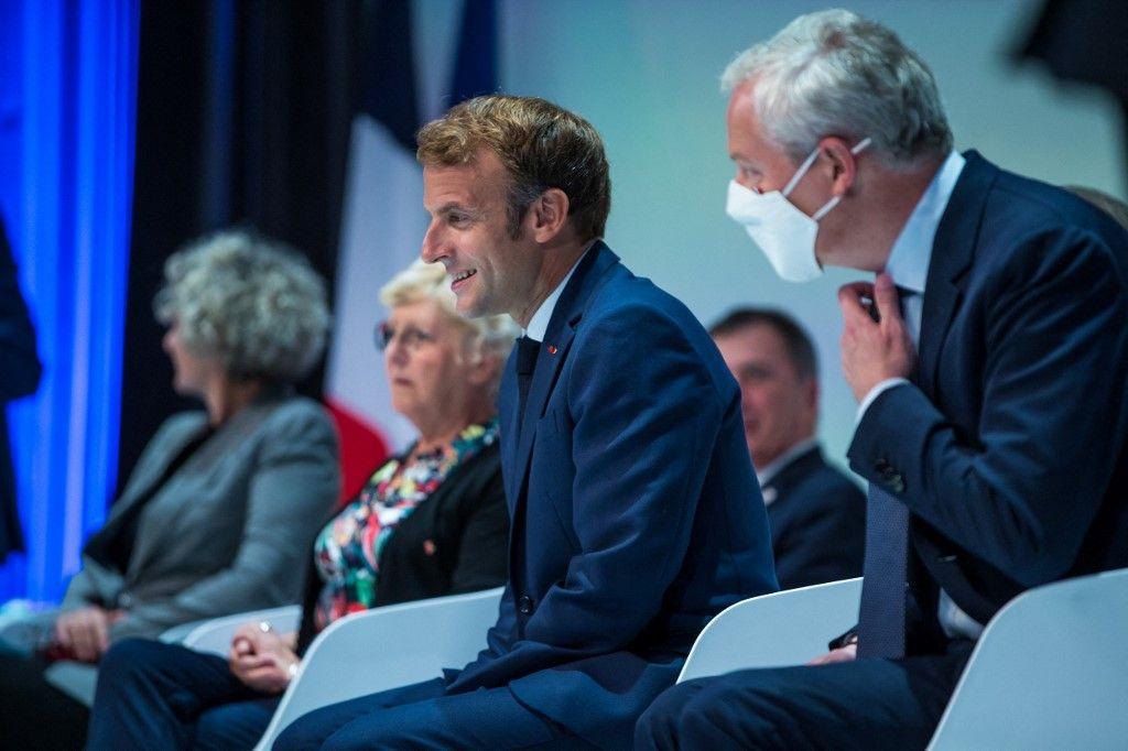 Emmanuel Macron Bruno Le Maire AFP