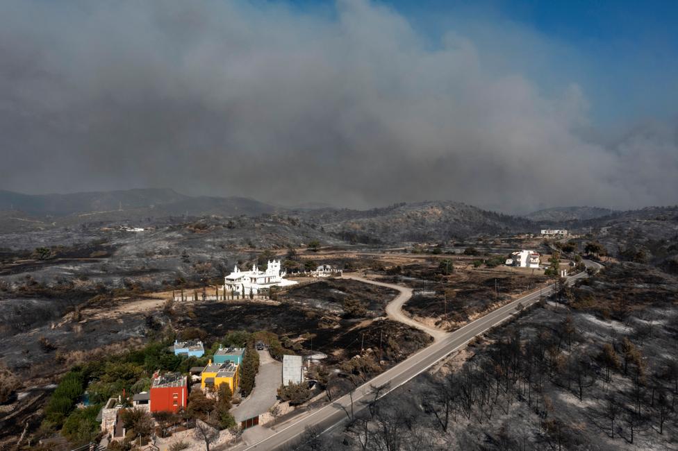 Rhodes incendies AFP