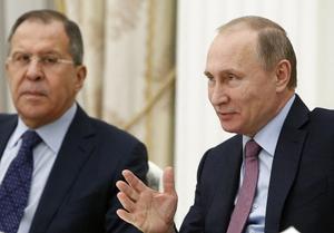 Vladimir Poutine Sergueï Lavrov AFP