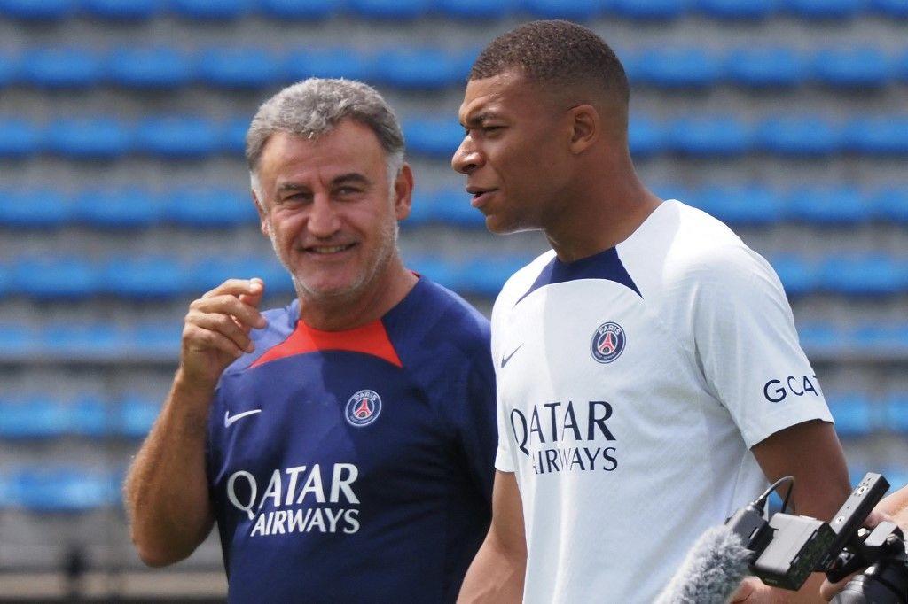 Kylian Mbappé Christophe Galtier AFP