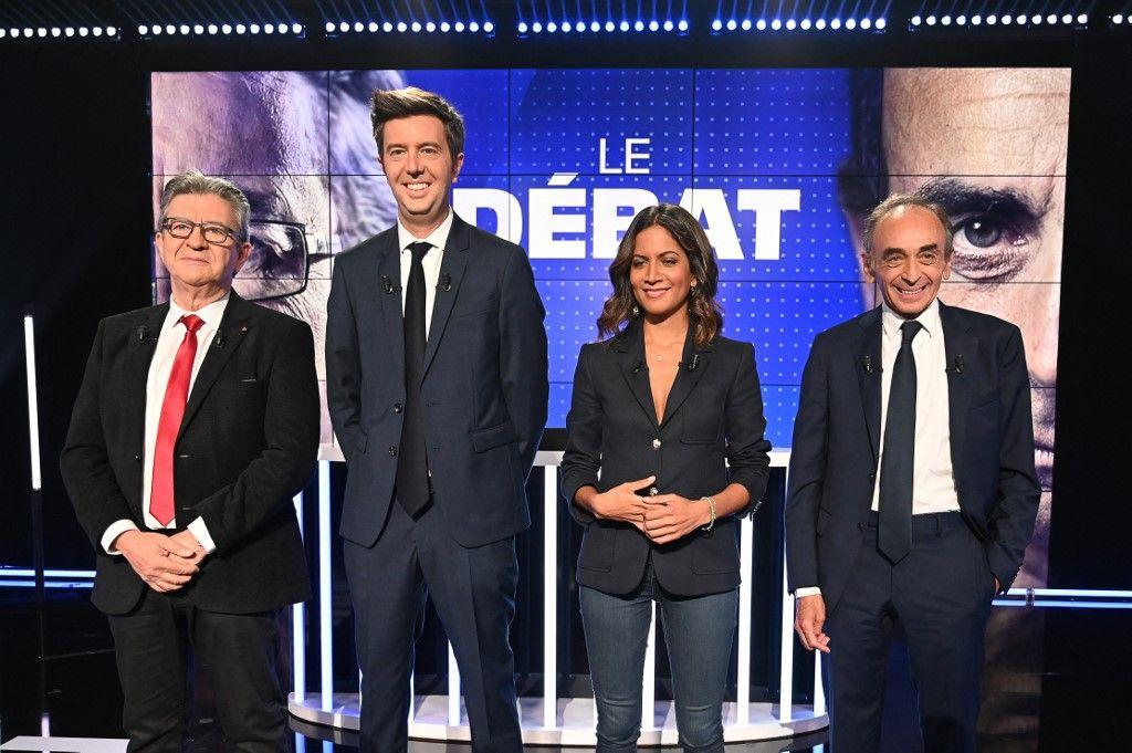 débat Jean-Luc Mélenchon Eric Zemmour AFP