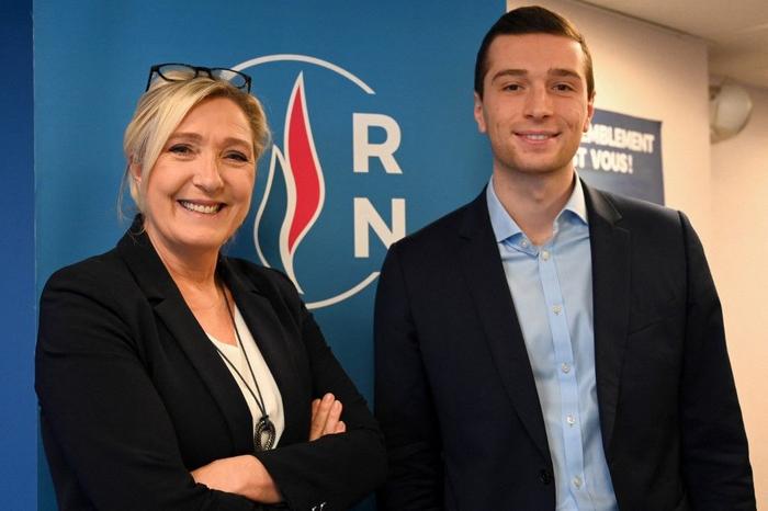Marine Le Pen Jordan Bardella AFP