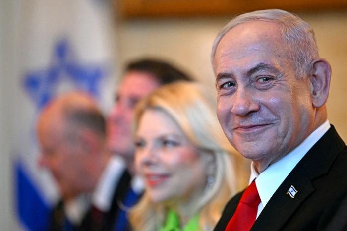 Benyamin Netanyahu reçu à la maison blanche par son ami le président Donald Trump (Photo by ANDREW CABALLERO-REYNOLDS / AFP)