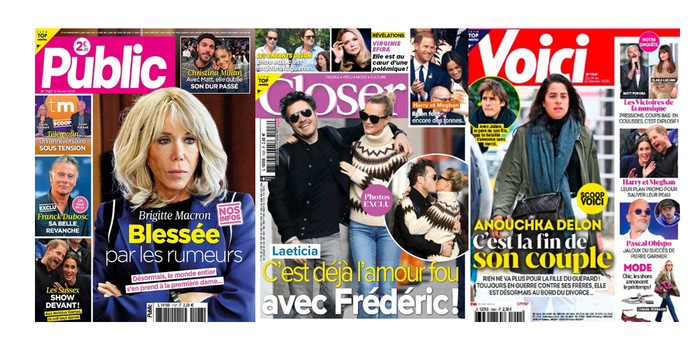 Les unes des hebdos people du 14 février 2025.