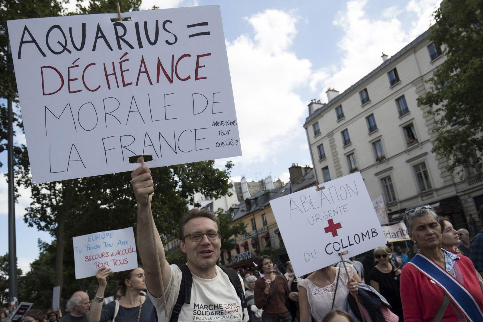 aquarius immigration France AFP