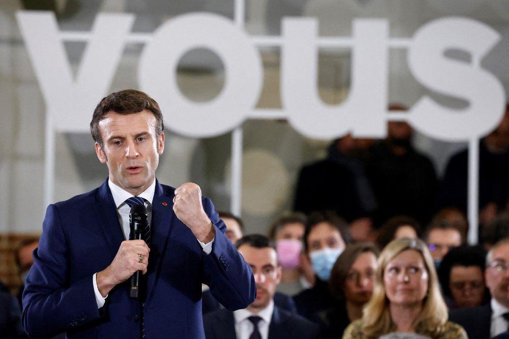 Emmanuel Macron campagne AFP